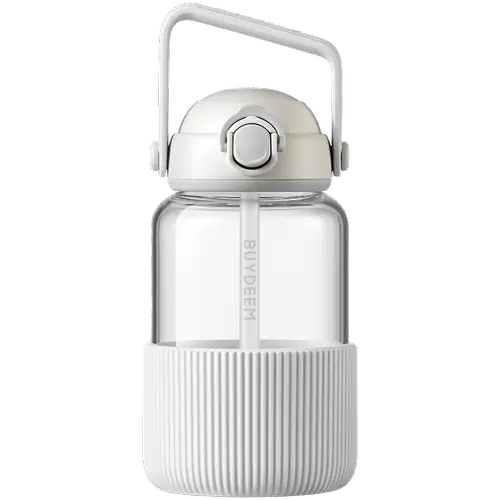 Sticla cu pai portabila BUYDEEM DG710-OW, 1.0 l (Alb)