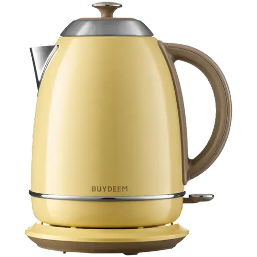 Fierbator apa BUYDEEM K640-MY/EU, 1.7 l, 2400 W, Oprire automata, Indicator LED, Stocare cablu (Galben)