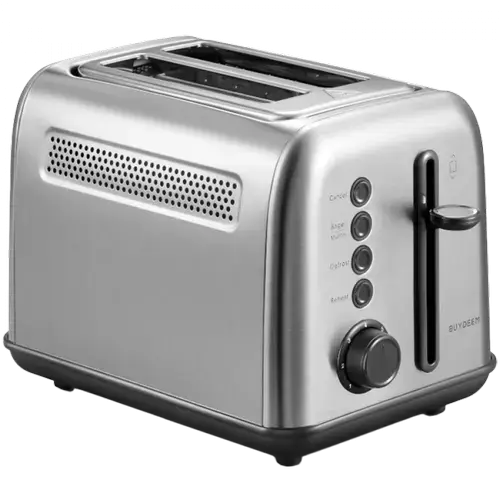 Prajitor de paine BUYDEEM DT620E-SS/EU, 900 W, 2 felii, Tava firimituri, 7 trepte, 5 functii (Inox)