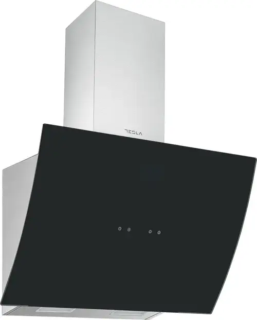 Hota decorativa Tesla DD600AXB, 630 m3/h, Display LED, 1 motor DC 75 W, 60 cm, Clasa A+ (Inox/Sticla)