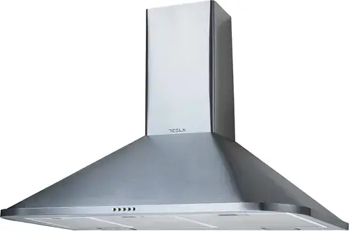 Hota decorativa semineu Tesla DC900AXP, 630 m3/h, 1 motor 190 W, LED 2x2W, 3 trepte, 90cm (Inox)