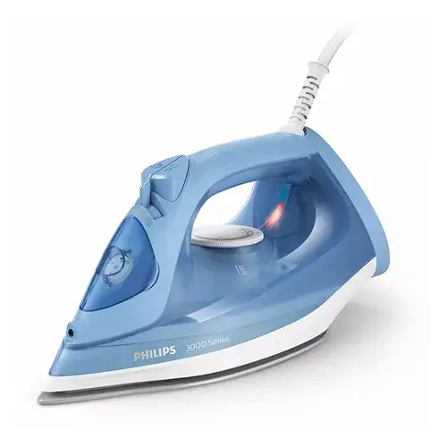 Fier de calcat Philips Seria 3000 DST3020/20, 2200W, 160g/min, 300ml, Talpa ceramica (Albastru-Alb)