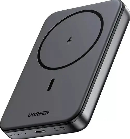 Baterie externa Ugreen Magnetic 10.000 mAh, Wireless, PD 20W, USB-C (Negru)