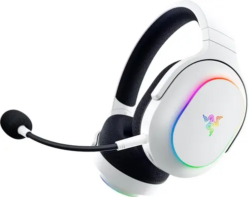Casti Gaming Wireless Razer Barracuda X Chroma, 2.4GHz/Bluetooth, Iluminare in 6 zone, Microfon HyperClear Cardioid, 7.1 Surround, Multiplatforma (Alb)