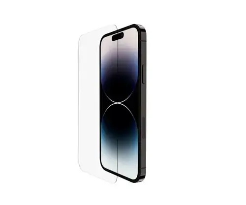 Folie de protectie Belkin 745883871063 pentru iPhone 15/ 14 Pro, Sticla (Transparent)
