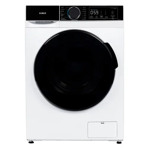 Masina de spalat rufe SAMUS WSADI-12143, 12 kg, 15 programe, 1400 rpm, Clasa A, Motor inverter, Afisaj electronic (Alb)