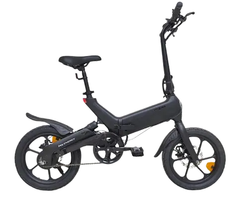Bicicleta electrica pliabila MS ENERGY eBike i6, roti 16inch, autonomie maxima 60 km, motor 250W, baterie LG 36V/10Ah (Negru)