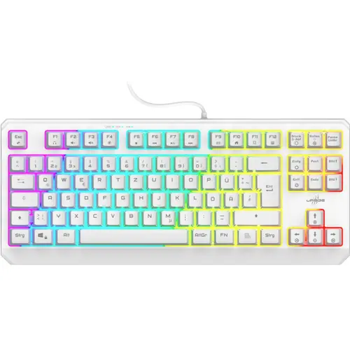 Tastatura Gaming HAMA uRage Exodus 220 TKL, RGB, Layout US (Alb)