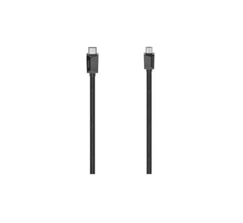 Cablu de date HAMA 200644, USB Type-C - MicroUSB, 0.75m (Negru)
