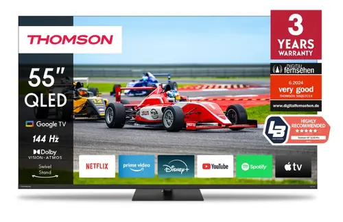 Televizor QLED Thomson 139 cm (55inch) 55QG7C14, Ultra HD 4K, Smart TV, WiFi, CI+