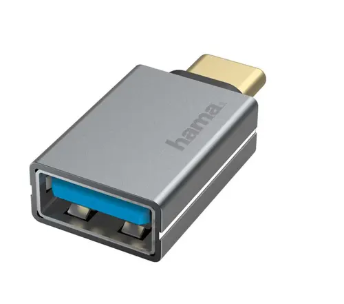 Adaptor Hama 200300, USB Type-C - USB (Gri)