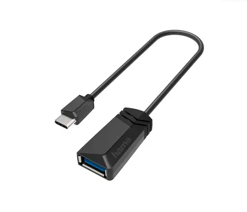 Adaptor Hama 200312, USB-A - USB Type-C (Negru)