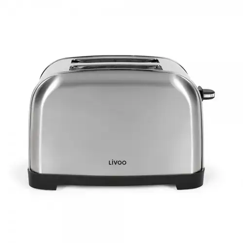 Prajitor de paine cu 2 fante Livoo DOD196, 850 W, 3 functii (Inox)