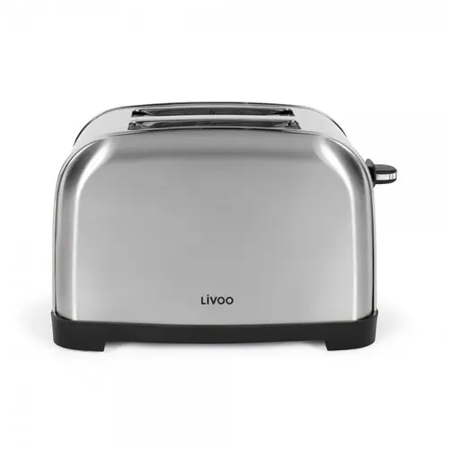 Prajitor de paine cu 2 fante Livoo DOD196, 850 W, 3 functii (Inox)