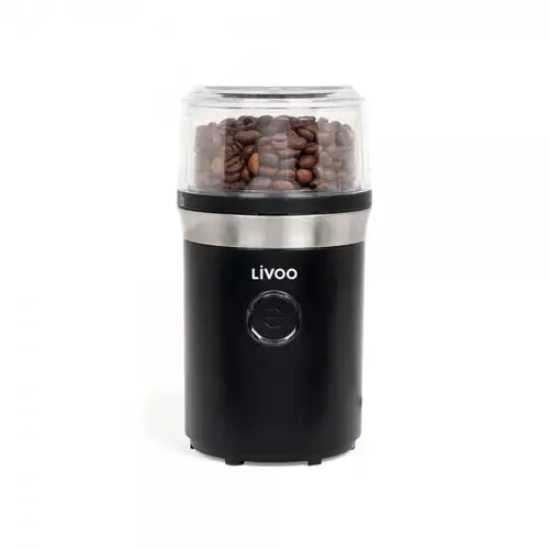 Rasnita de cafea electrica, Livoo DOD190, 210 W, 70 grame, Inox (Negru)