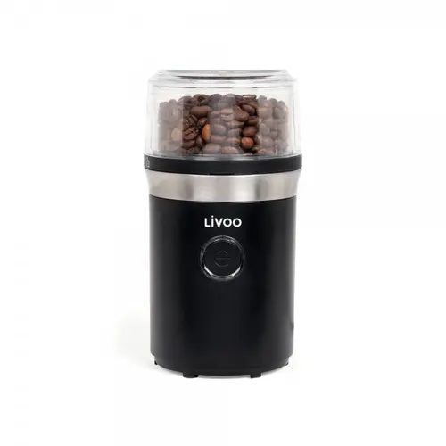Rasnita de cafea electrica, Livoo DOD190, 210 W, 70 grame, Inox (Negru)