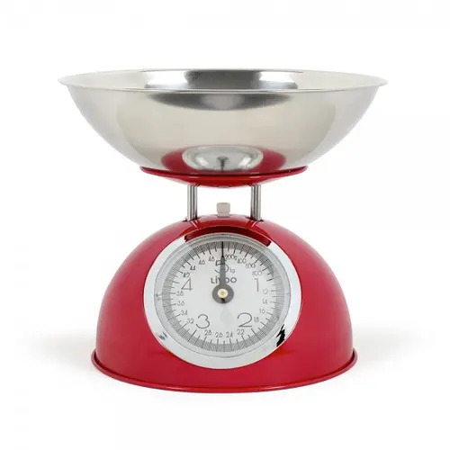 Cantar de bucatarie mecanic Livoo DOM443R, 1.8 l, 5 kg, Precizie de 20 g (Rosu)