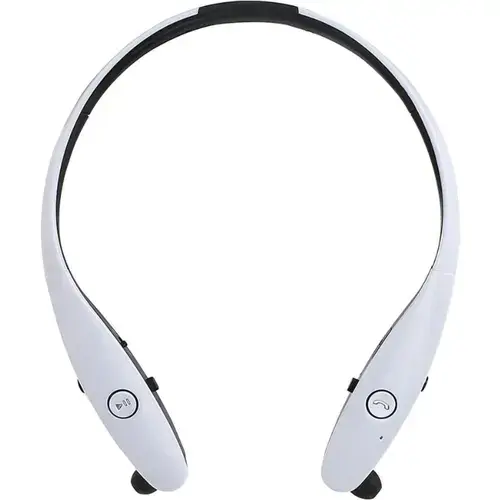 Casti alergare Livoo TES165, Bluetooth, Microfon, Control remote (Alb)