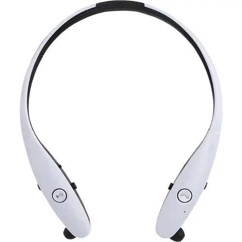 Casti alergare Livoo TES165, Bluetooth, Microfon, Control remote (Alb)