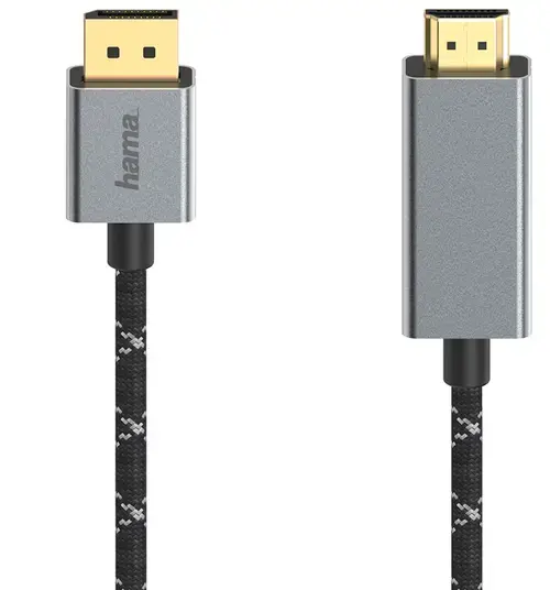 Cablu Hama 200506, DisplayPort - HDMI, 1.5m (Gri)