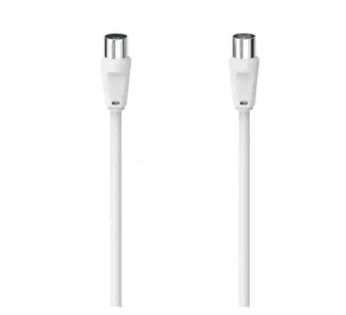 Cablu coaxial Hama 305043 T-M, 3m, 75dB (Alb)