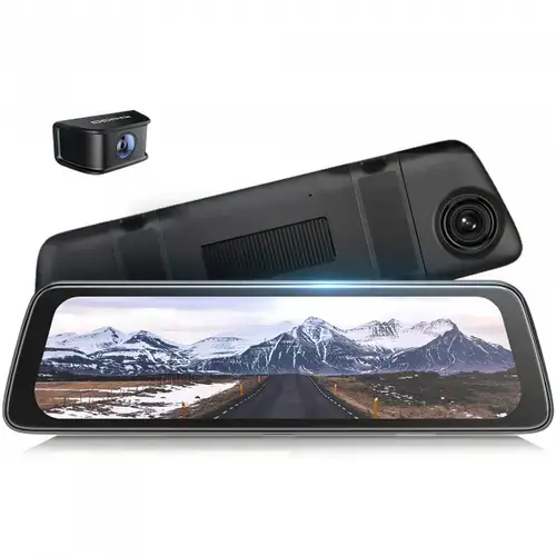 Camera Auto Fata Spate DDPAI mola E3, 4MP 2K, Wi-Fi 2.4GHz, Ecran tactil LCD 9.35inch,  (Negru)