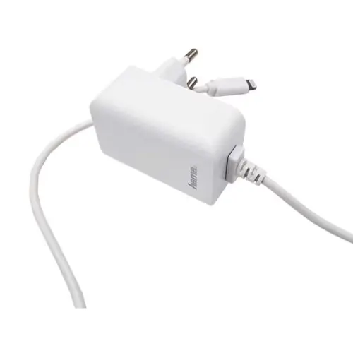 Incarcator retea Hama 210506, Lightning, 12W, 1m (Alb)