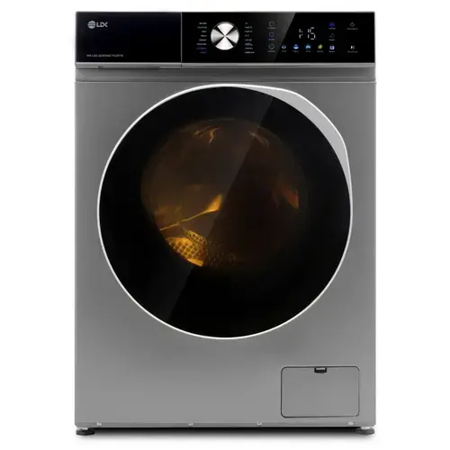 Masina de spalat rufe LDK Queen2 714DITS, Clasa A, Capacitate 7 Kg, 1400 rpm, 16 programe, Control Touch, Steam, Super Spa, Storm Wash, Night wash, My Cycle, Amanare pornire, Motor Inverter (Argintiu)