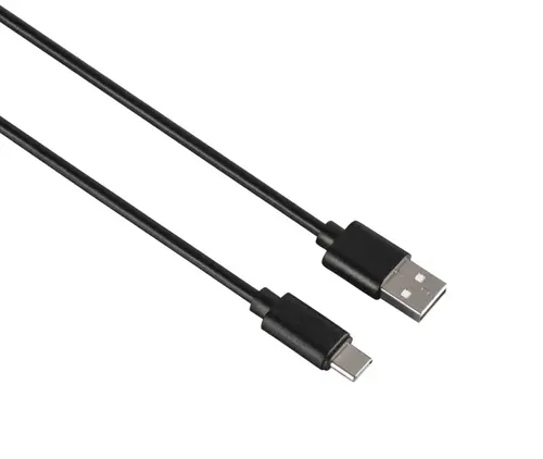 Cablu de date Hama USB-C/USB-A, 0.9 m (Negru)