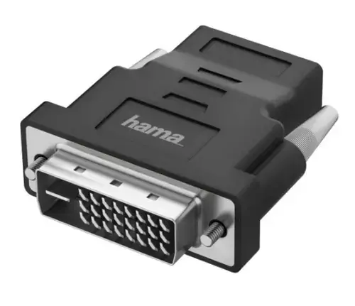 Adaptor Hama 205169, DVI-D tata - HDMI mama, Ultra-HD, 4K (Negru)