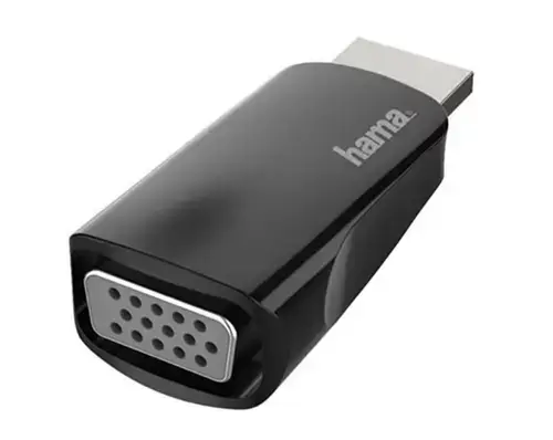 Adaptor HDMI - VGA HAMA 200344, Full HD 1080p (Negru)