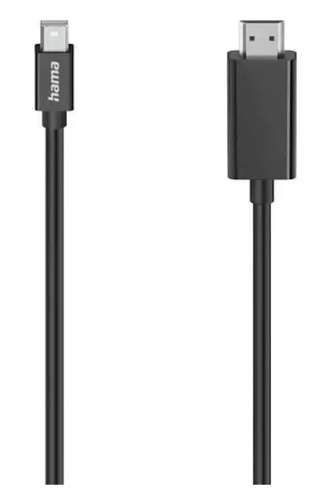 Cablu Hama 200711, Mini-Displayport - HDMI, Ultra-HD 4K, 1.5 m (Negru)