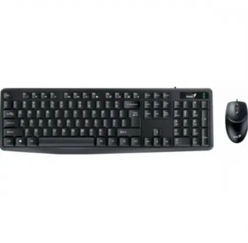 Kit tastatura si mouse Genius KM-170 USB, Wired (Negru)