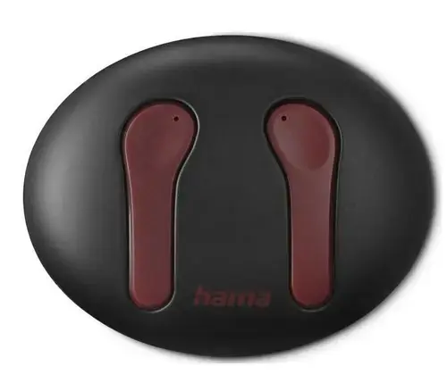 Casti True Wireless Hama Spirit Unchained, Bluetooth, Microfon (Negru/Rosu)