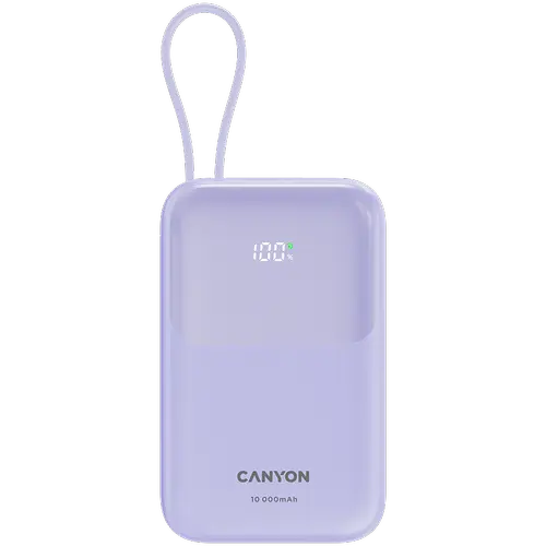 Acumulator extern CANYON CNS-CPB101PU OnPower 101, 10000 mAh, 22.5 W, USB-A/USB-C (Mov)