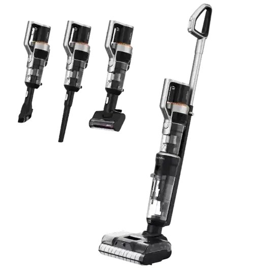 Aspirator vertical Jimmmy HW11PRO 4 in 1, 420 W, Autonomie 75/40 minute, Filtru HEPA, IPX8 (Negru/Argintiu)