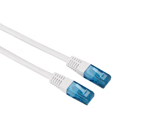 Cablu de retea Hama 20080, UTP Cat6, 5m (Alb)