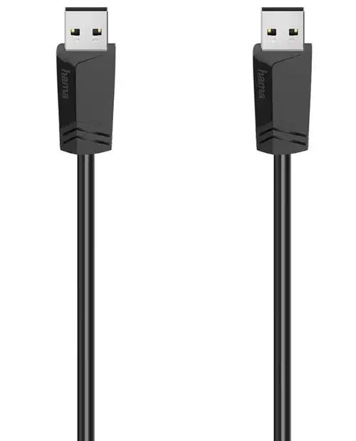Cablu Hama 200601, USB A - USB A, 1.5m (Negru)