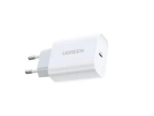 Incarcator rapid retea UGREEN Nexode 30 W, USB-C PD GaN Fast Charger, USB-C (Alb)