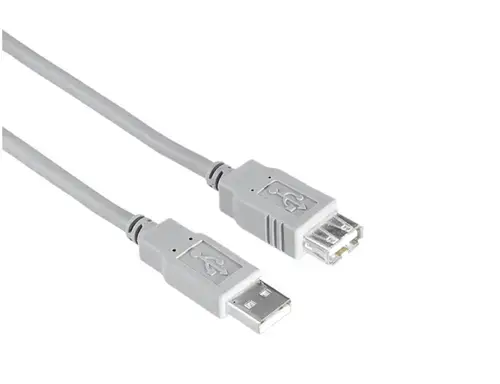 Cablu de extensie Hama 200905, USB A, 1.5m (Gri)