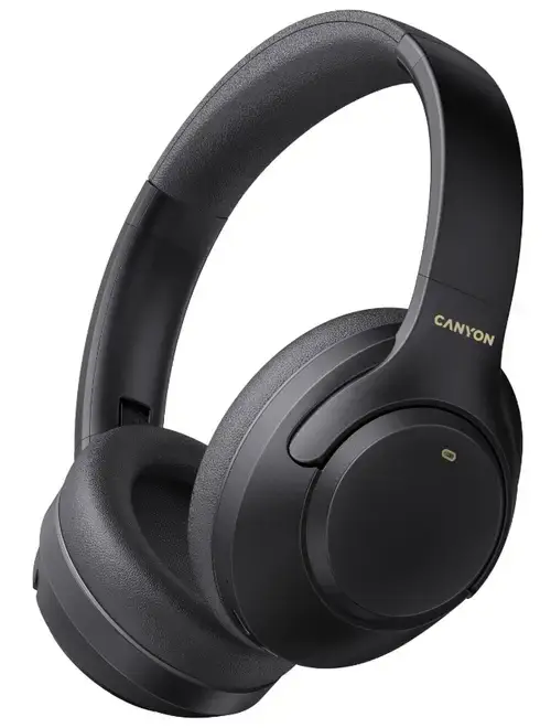 Casti Stereo Canyon OnRiff 6, Bluetooth, Microfon, ANC (Negru)