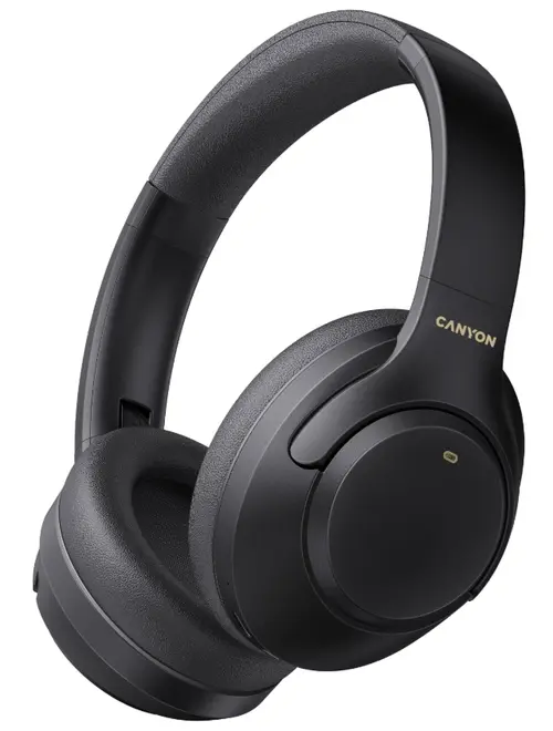 Casti Stereo Canyon OnRiff 6, Bluetooth, Microfon, ANC (Negru)
