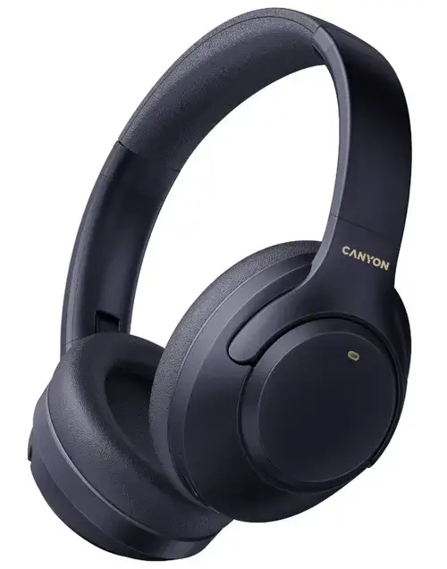 Casti Stereo Canyon OnRiff 6, Bluetooth, Microfon, ANC (Albastru)