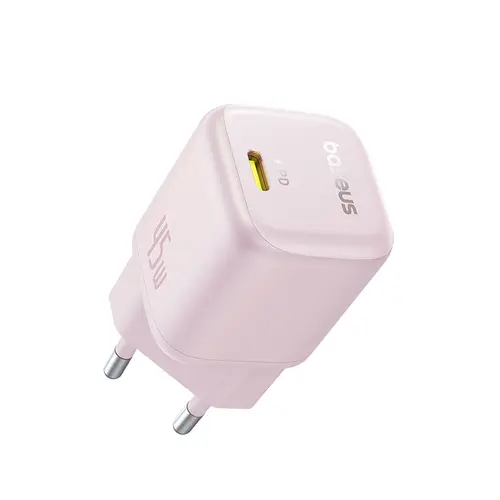 Incarcator retea Baseus PicoGo, 45W, USB-C, Fast Charger (Roz)