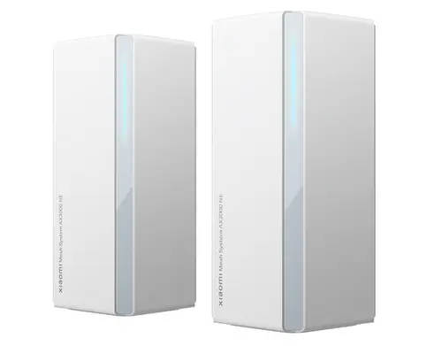 Sistem Mesh Wi-Fi Xiaomi DVB4458GL (2-pack) AX3000, 576 + 2402 Mbps, Dual-band, Wi-Fi 6, cu acoperire completa pentru casa (Alb)