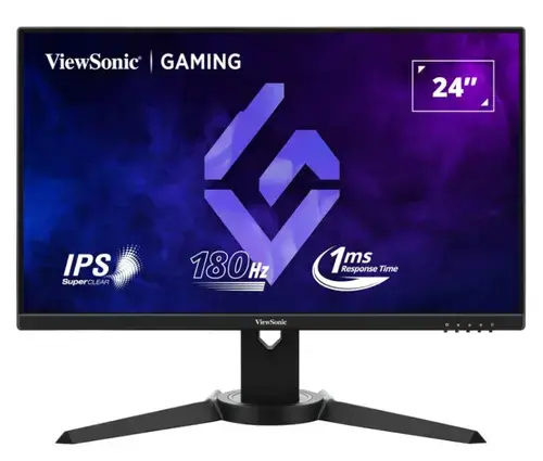 Monitor Gaming IPS LED ViewSonic 23.8inch VX2479J-HD-PRO, Full HD (1920 x 1080), HDMI, DisplayPort, Pivot, 180 Hz, 1 ms (Negru)