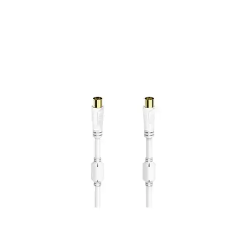 Cablu Hama 205249 coaxiala, 7.5m, 100 dB (Alb)