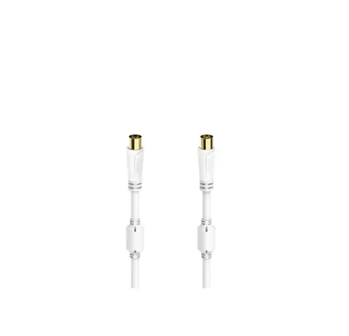 Cablu Hama 205249 coaxiala, 7.5m, 100 dB (Alb)