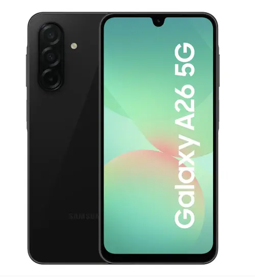 Telefon mobil Samsung Galaxy A26, Procesor Exynos 1380 Octa-Core, Super AMOLED Capacitiv touchscreen 6.7inch, 8GB RAM, 256GB Flash, Camera Tripla 50+8+2MP, 5G, Wi-Fi, Dual SIM, Android (Negru)