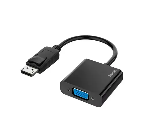 Adaptor Video Hama 200337, DisplayPort - VGA, Full-HD 1080p (Negru)